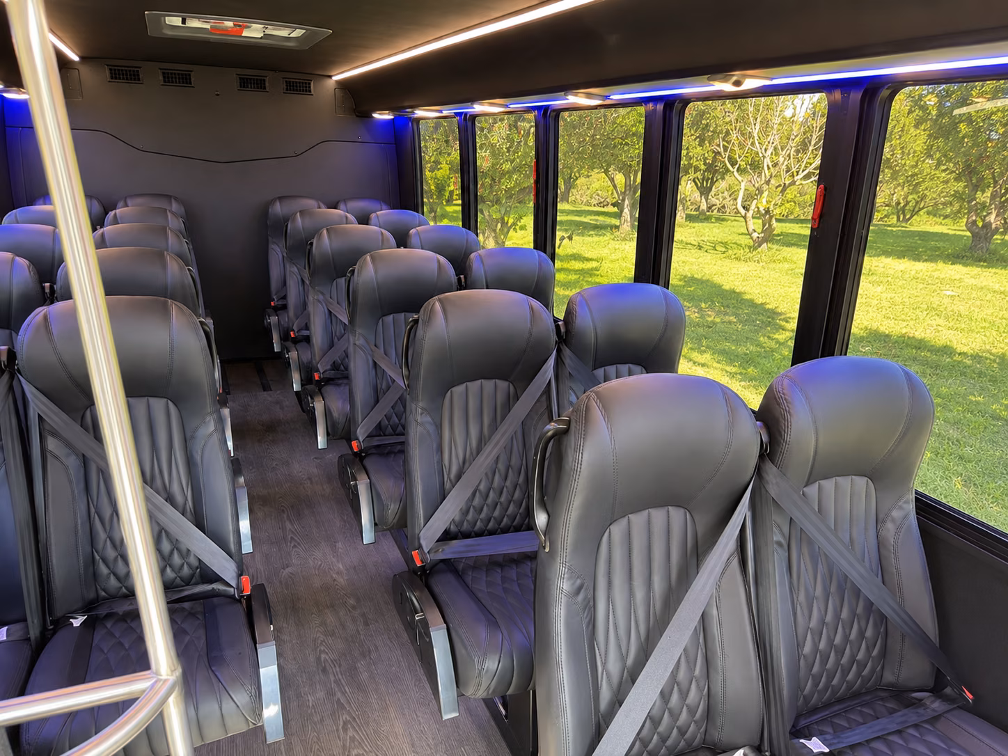 anchorage 18 passenger minibus inside
