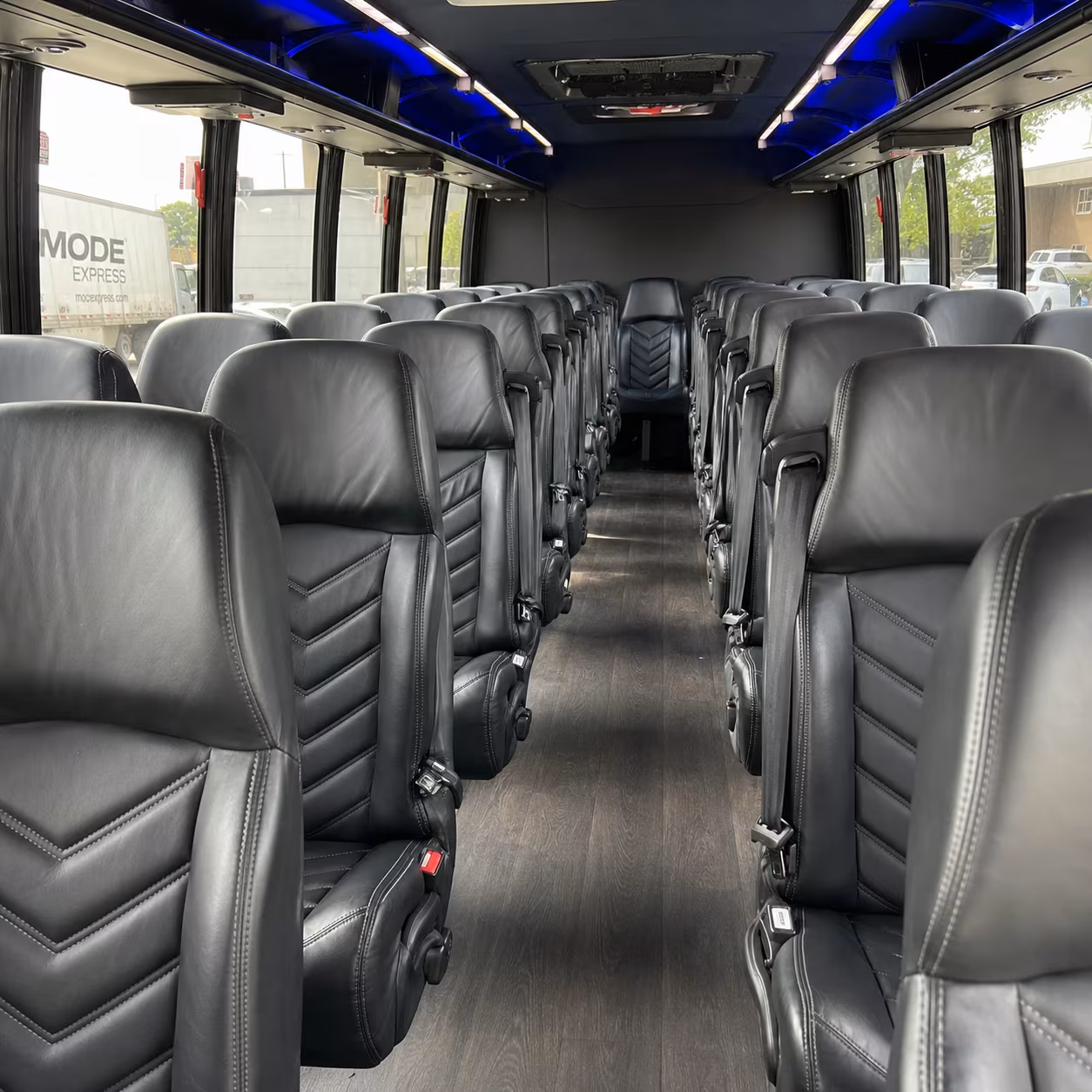 anchorage 25 passenger minibus inside