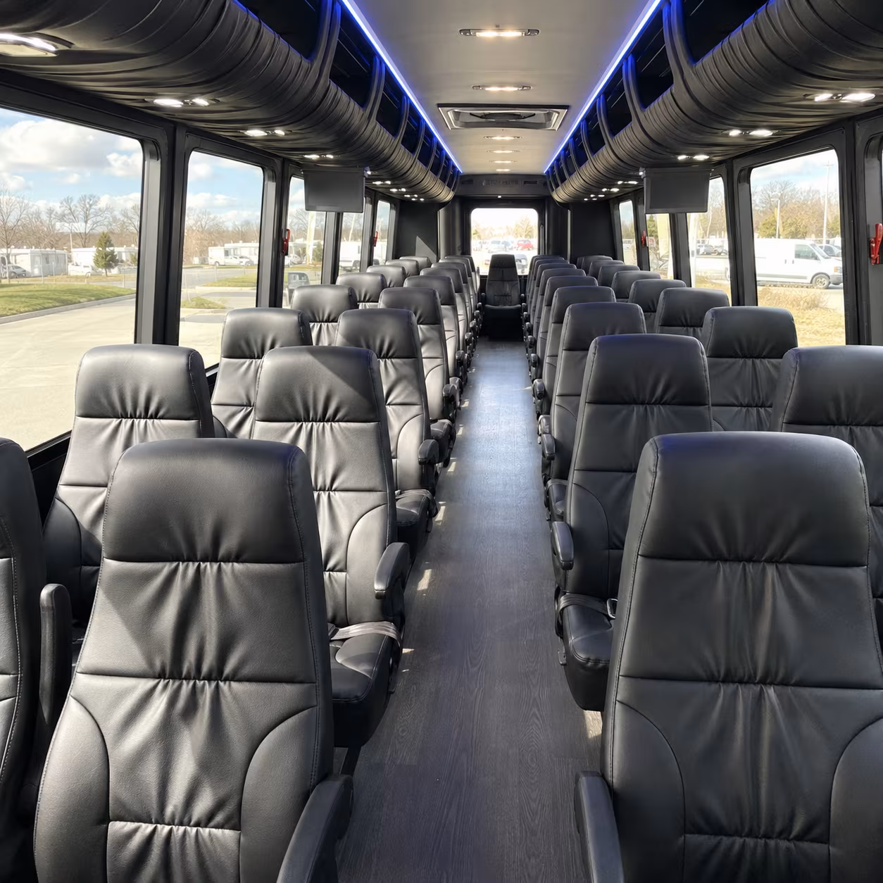 anchorage 28 passenger minibus inside