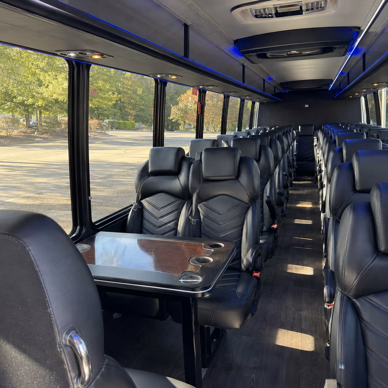 anchorage 28 passenger minibus interior