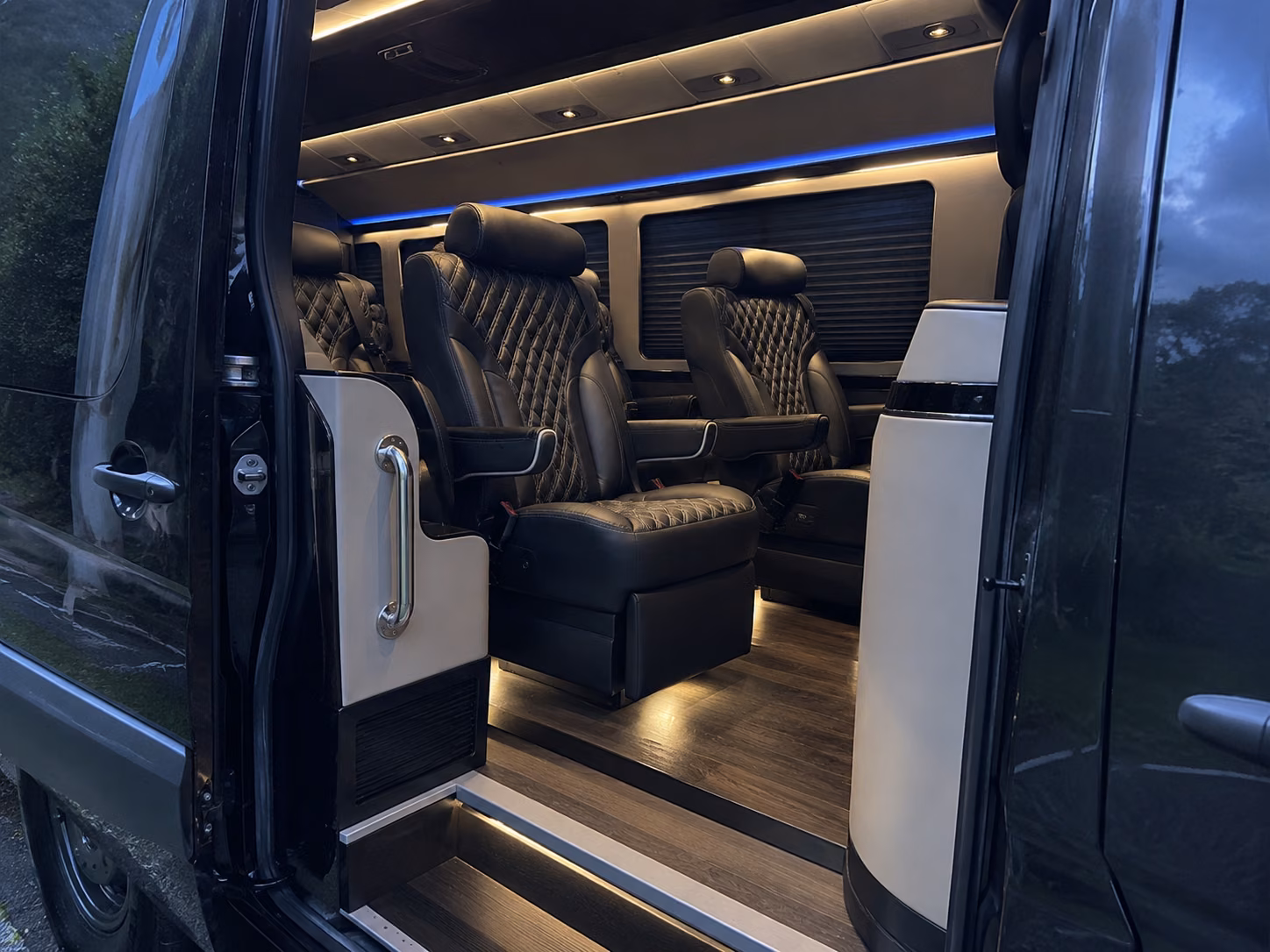 anchorage sprinter van with driver inside